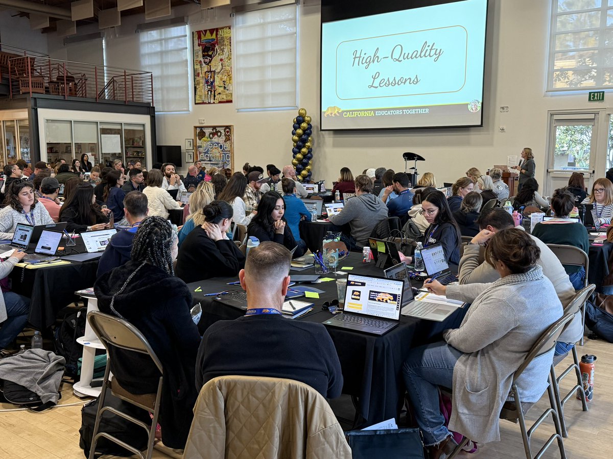 Lesson Design Institute at High Tech High this weekend! <a href="/KCSOS/">KCSOS</a>  <a href="/CaEduTogether/">Ca Educators Together</a> <a href="/CADeptEd/">CA Department of Education</a> <a href="/CCEECA/">CCEE</a> <a href="/WestEd/">WestEd</a>