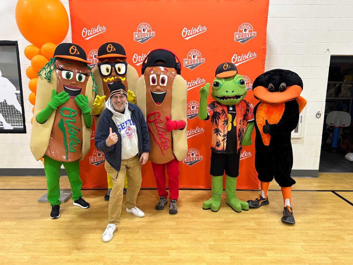 Austin Jarboe (@austin_jarboe) on Twitter photo What an exciting Day 2 of #Birdland Caravan! There was an awesome <a href="/Orioles/">Baltimore Orioles</a> mascot meet n’ greet this evening! Kameel even got to try on the O’s Bird’s cap!🧢 Thanks a million <a href="/OrioleBird/">The Oriole Bird</a> ! You’re the #1 MLB mascot! What an exciting Day 2 of #Birdland Caravan! There was an awesome <a href="/Orioles/">Baltimore Orioles</a> mascot meet n’ greet this evening! Kameel even got to try on the O’s Bird’s cap!🧢 Thanks a million <a href="/OrioleBird/">The Oriole Bird</a> ! You’re the #1 MLB mascot!