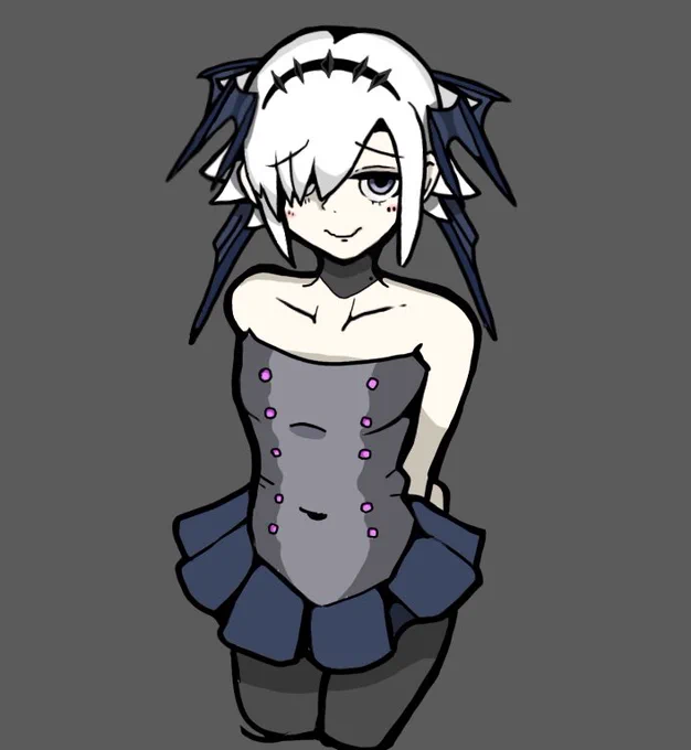 頭からこういうの生えてる感じのやつめっちゃ好きなんだよね、っていうのを表現したいがために描いた子 