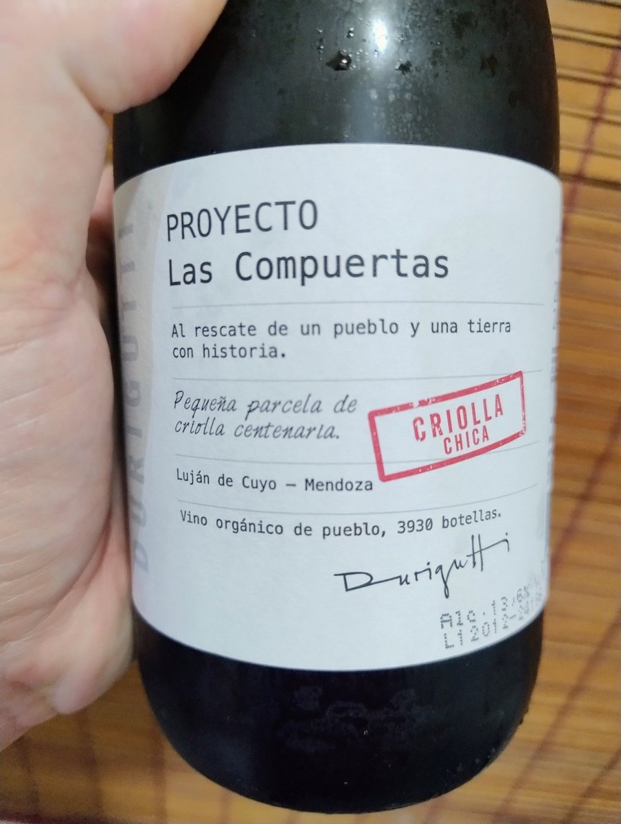 Si <a href="/VinotecaMRWines/">Musu</a>  dice q está bueno, está bueno. <a href="/DuriguttiWines/">Durigutti Winemakers</a>