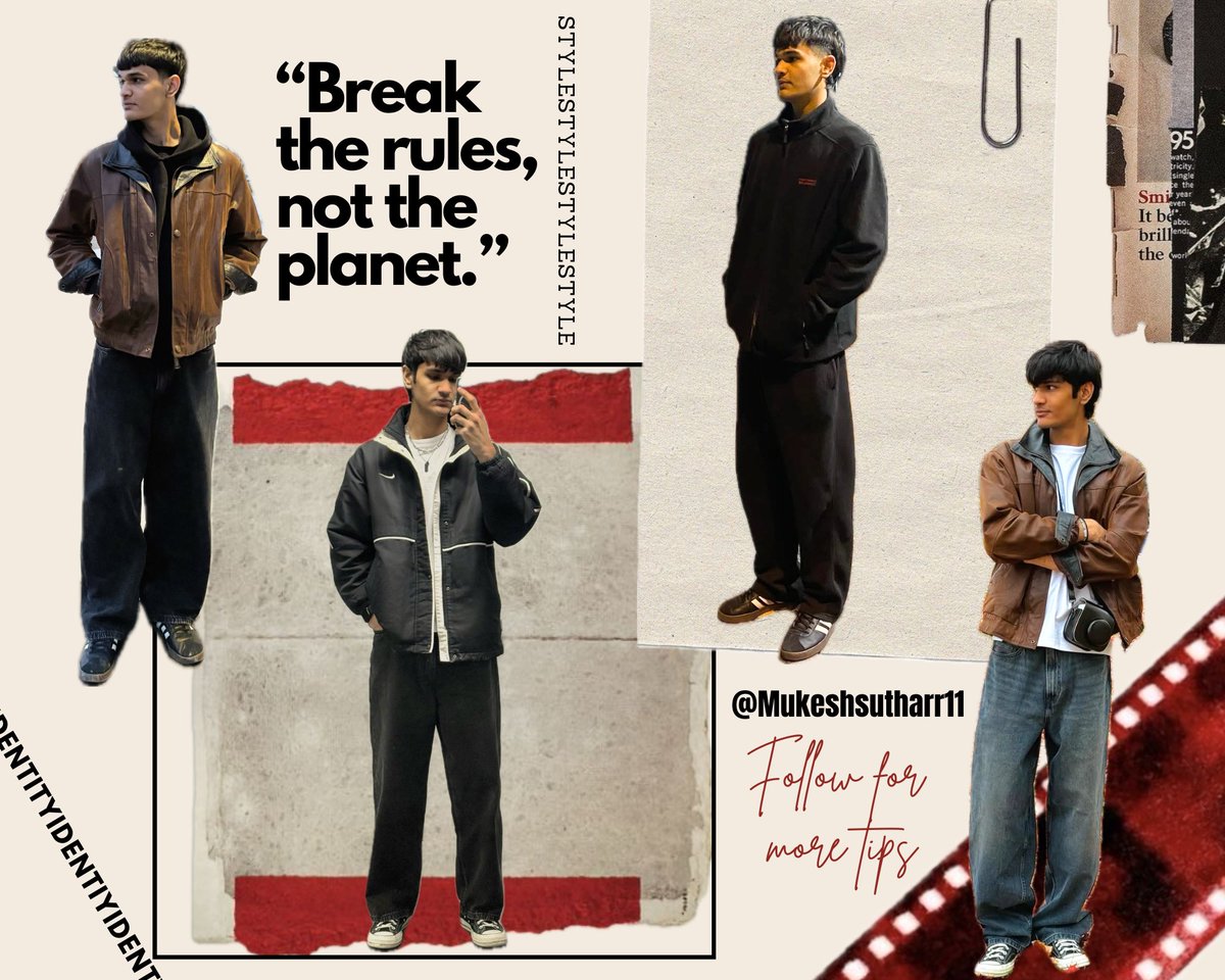 Mukeshsutharr11's tweet photo. “Want to level up your fashion taste? Follow me for the latest trends, fire fits, and all the style inspo you need 🔥💯 #StyleOnPoint #FitCheck #FashionVibes #LevelUpYourLook #Canva” https://t.co/KWbWEaJVY8