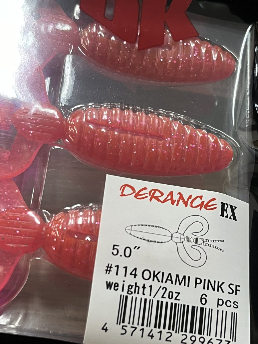 _DRANCKRAZY's tweet image. DERANGE EXの新色が入庫しました‼️
#113 OKIAMI PINK GF
#114 OKIAMI PINK SF

ただいま検品中です‼️
もうしばらくお待ちくださいませ‼️

@dranckrazy

#DRANCKRAZY #dranckrazy #ドランクレイジー
#DERANGE
#bassfishing #バス #bass