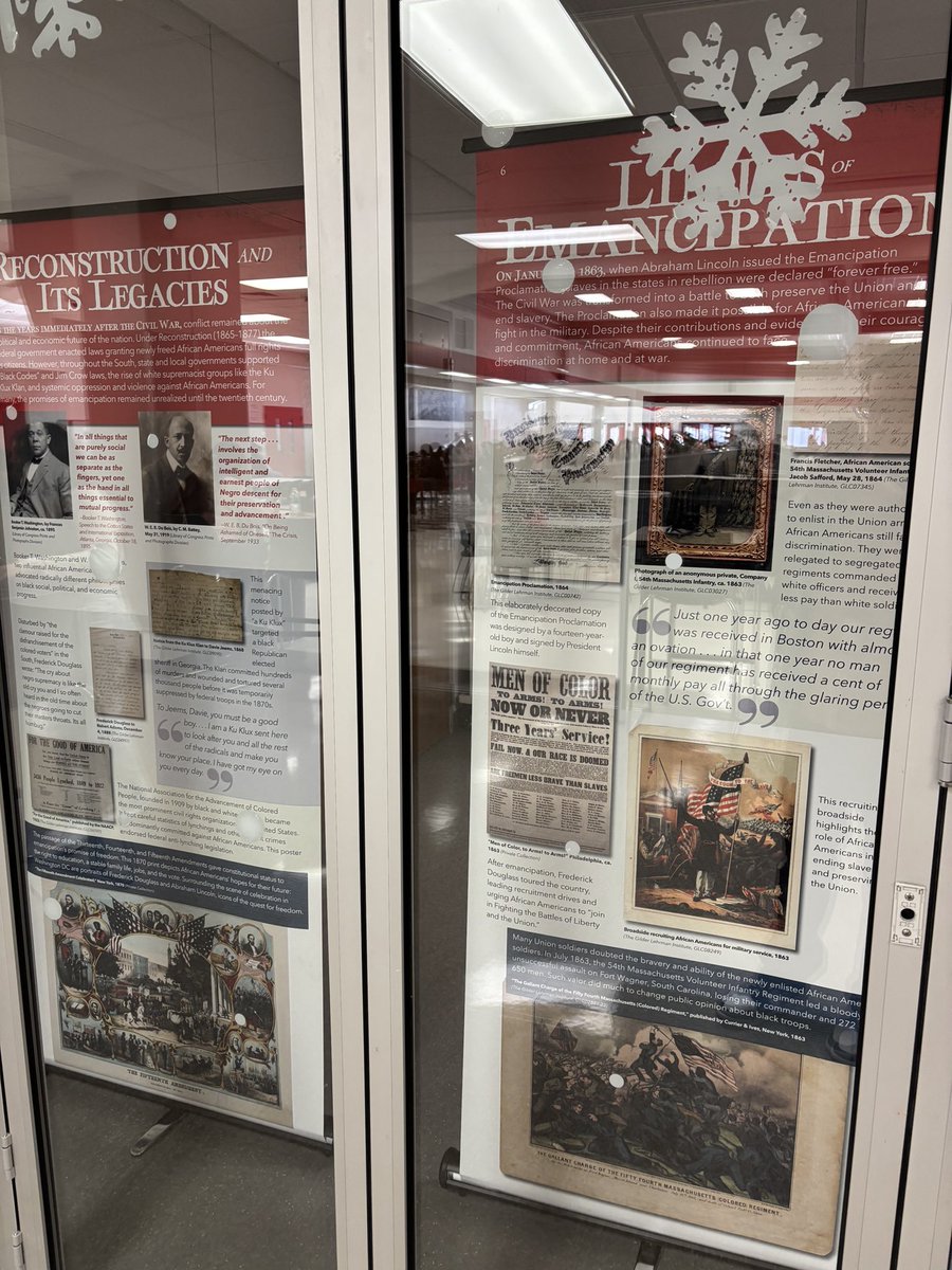 DVISD_SocialStudies (@dvisd_ss) on Twitter photo Thank you <a href="/Gilder_Lehrman/">The Gilder Lehrman Institute of American History</a> for the engaging & reflective exhibit showcasing the African American struggle for freedom & Civil Rights. <a href="/DVISD_DVHS/">DelValleHS</a> juniors use the display to begin their dive into the primary sources and history of this time. #DVProud Thank you <a href="/Gilder_Lehrman/">The Gilder Lehrman Institute of American History</a> for the engaging & reflective exhibit showcasing the African American struggle for freedom & Civil Rights. <a href="/DVISD_DVHS/">DelValleHS</a> juniors use the display to begin their dive into the primary sources and history of this time. #DVProud