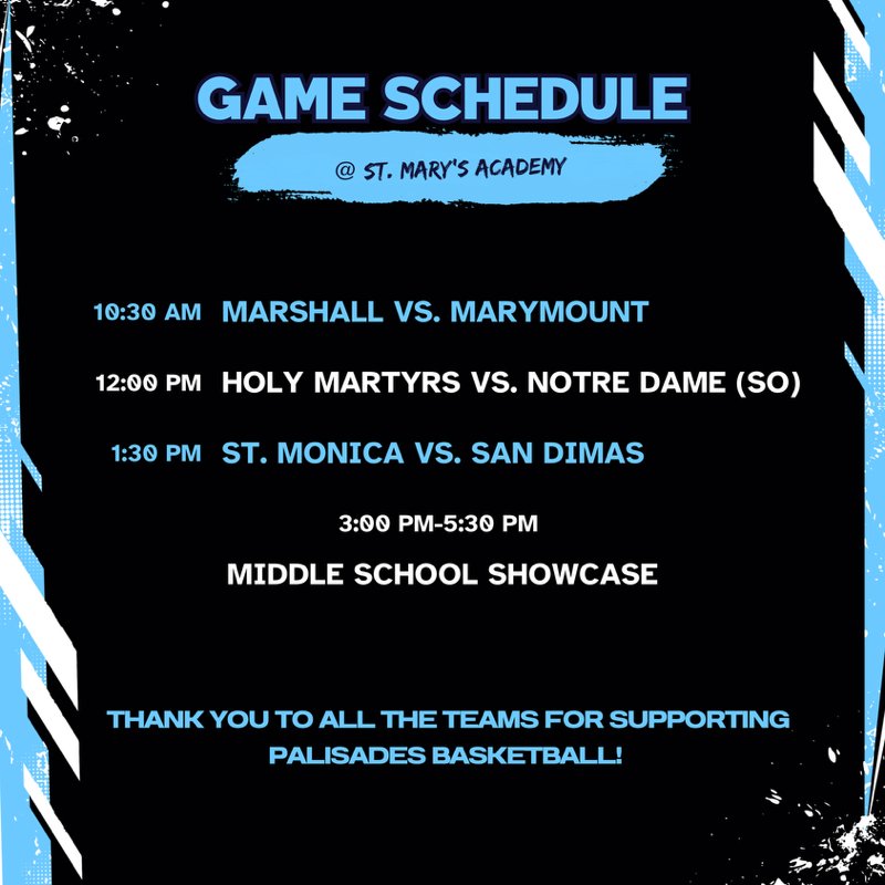 Charles Solomon (@coachsolomon2) on Twitter photo Palisades Showcase at Redondo Union HS Saturday 2/1. Come out and support as 100 percent of the proceeds donated to Palisades. Thx to Marcello and <a href="/RedondoGBB/">RedondoGBB</a> for being so amazing.
<a href="/latsondheimer/">eric sondheimer</a> Palisades Showcase at Redondo Union HS Saturday 2/1. Come out and support as 100 percent of the proceeds donated to Palisades. Thx to Marcello and <a href="/RedondoGBB/">RedondoGBB</a> for being so amazing.
<a href="/latsondheimer/">eric sondheimer</a>