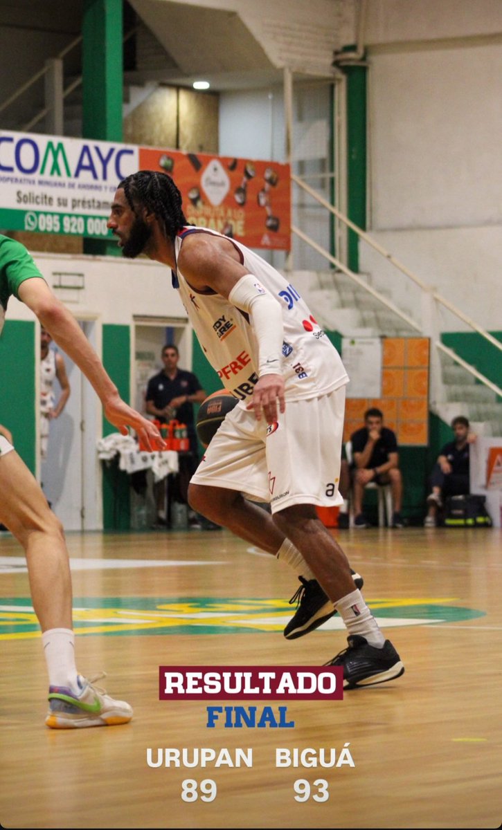 <a href="/BiguaOnline/">Bigua Online</a> de visitante venció a <a href="/urupanpando/">Club Social y Deportivo Urupan</a> 93-89 por <a href="/LUB_Uy/">Liga Uruguaya de Básquetbol</a>. Andre Spight <a href="/Drespight11/">Andre M. Spight</a> 24 pts, 6 asist, Juan Tello 21 pts,11 reb, Nicolás Catalá 16 pts, 4 reb, En Urupán Facundo Medina 23 pts, Octavio Medina @OctaMedina 14 pts, 10 reb