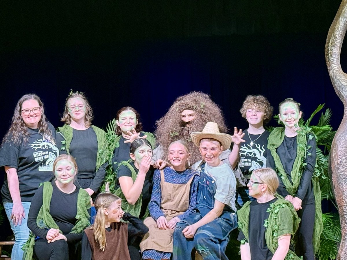 Our <a href="/LampasasMS/">Lampasas MS</a> One Act Play students perform tomorrow in the district competition. They had a tremendous public performance of “Wiley and the Hairy Man” this evening. 🎭🦡💪 #InspireLMS