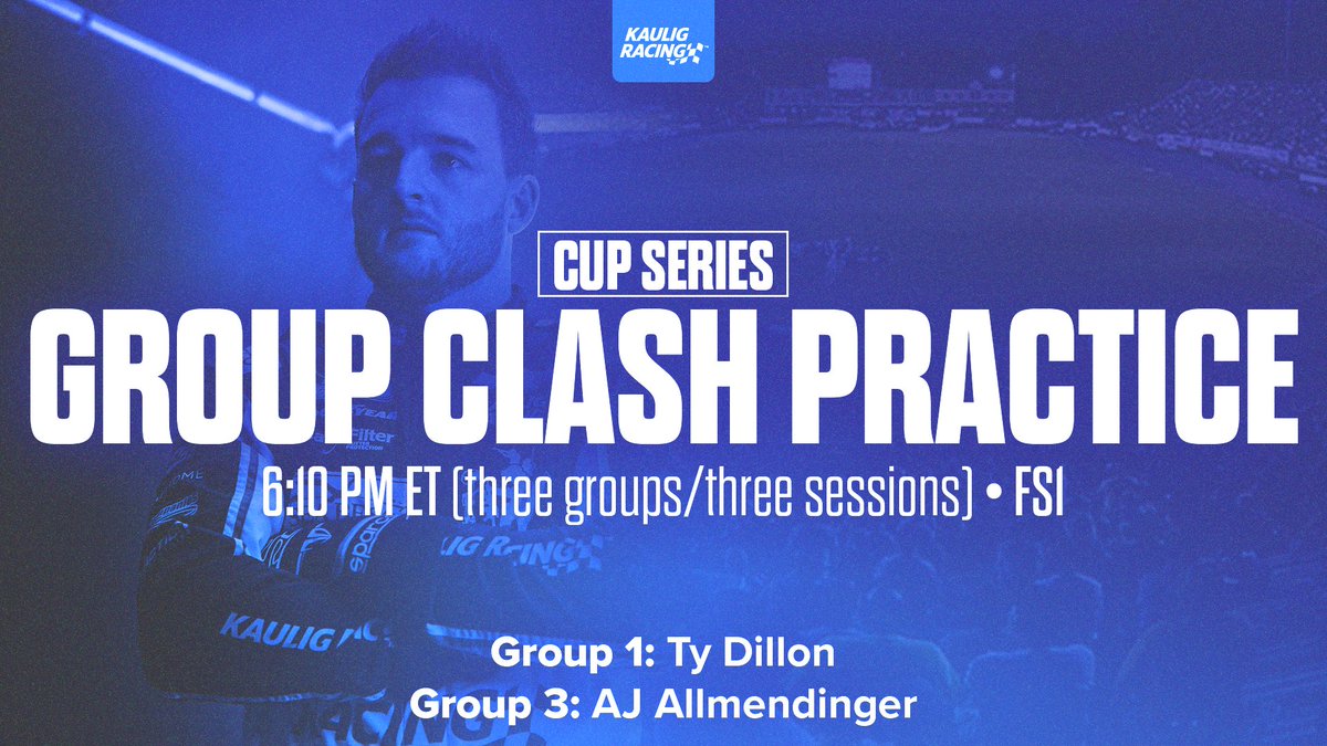 Each group will have three 8 minute sessions.

The third session for each group is split in half and each driver's best time during those four minutes will be their qualifying time....which sets the lineup for tonight's heat races!