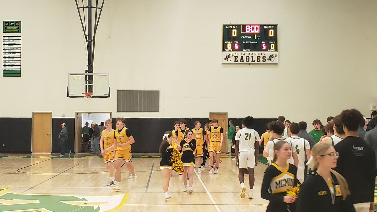 BBB FINAL: McMinn County 65, Rhea County 46.

Cherokees keep control of their destiny toward a top-two seed.

Reese Frazier led with 23 points, Jaxson Gonzalez 14, Brady Mullins 12. <a href="/DPASports/">Daily Post-Athenian Sports</a>