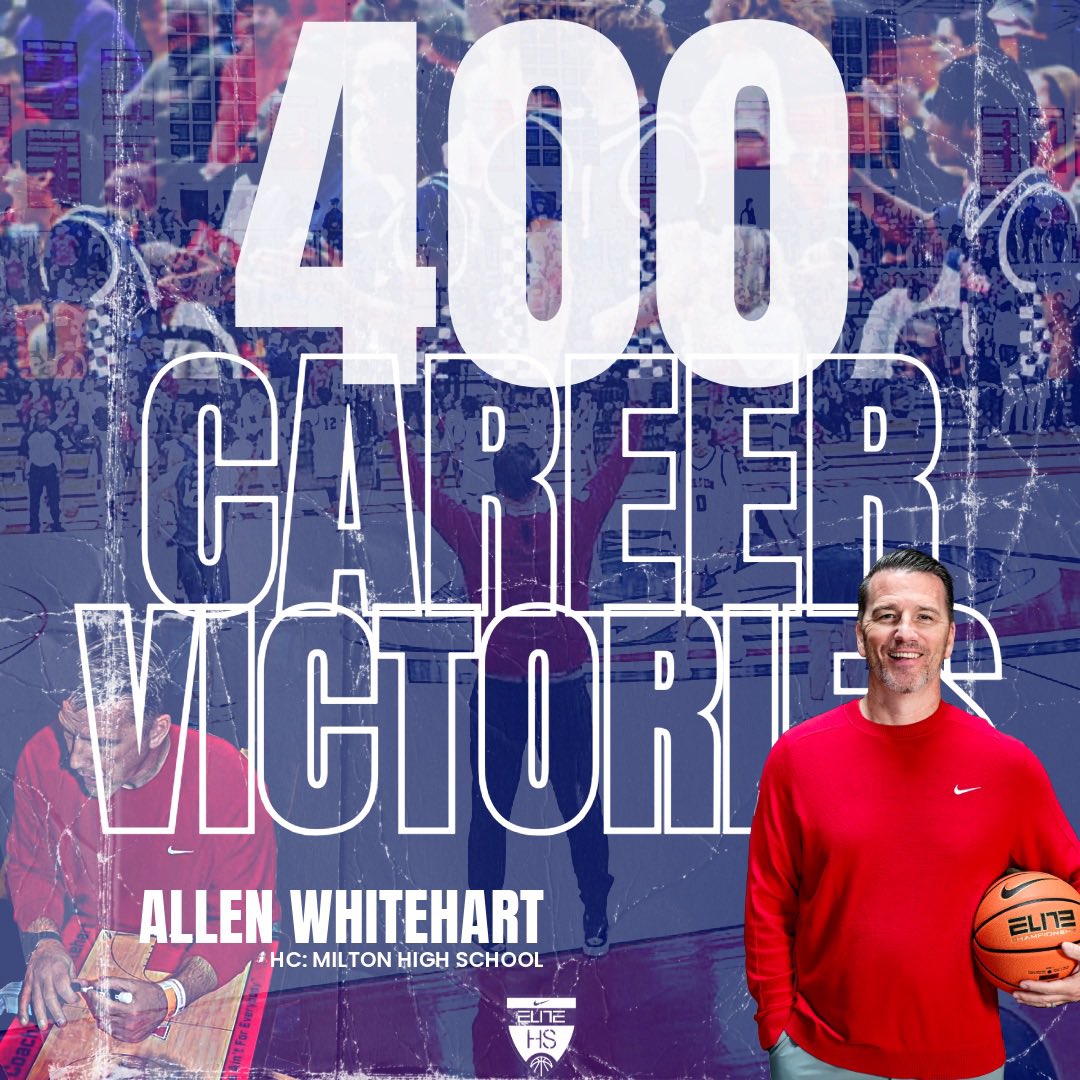 Milton Eagles Basketball (@milton_hoops) on Twitter photo LEGENDARY‼️
Congratulations to our Head Coach <a href="/WhitehartHoops/">Allen Whitehart</a> on securing his 400th career victory tonight!
#Mr400 #Mpire LEGENDARY‼️
Congratulations to our Head Coach <a href="/WhitehartHoops/">Allen Whitehart</a> on securing his 400th career victory tonight!
#Mr400 #Mpire