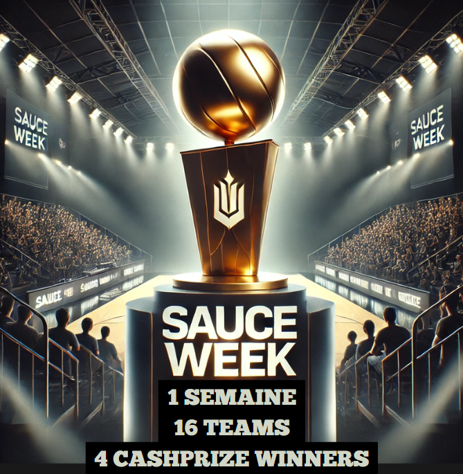 Nous voici de retour avec un nouveau type de compétition. Un format de tournoi en 1 semaine ! 
- 1 semaine 
- 16 équipes 
- Winner/Looser Bracket
- Pas de restrictions de roster
- Cashprize pour 4 équipes sur 16 🤯

Inscriptions ouverte jusqu'à Dimanche 9 Février 23h59