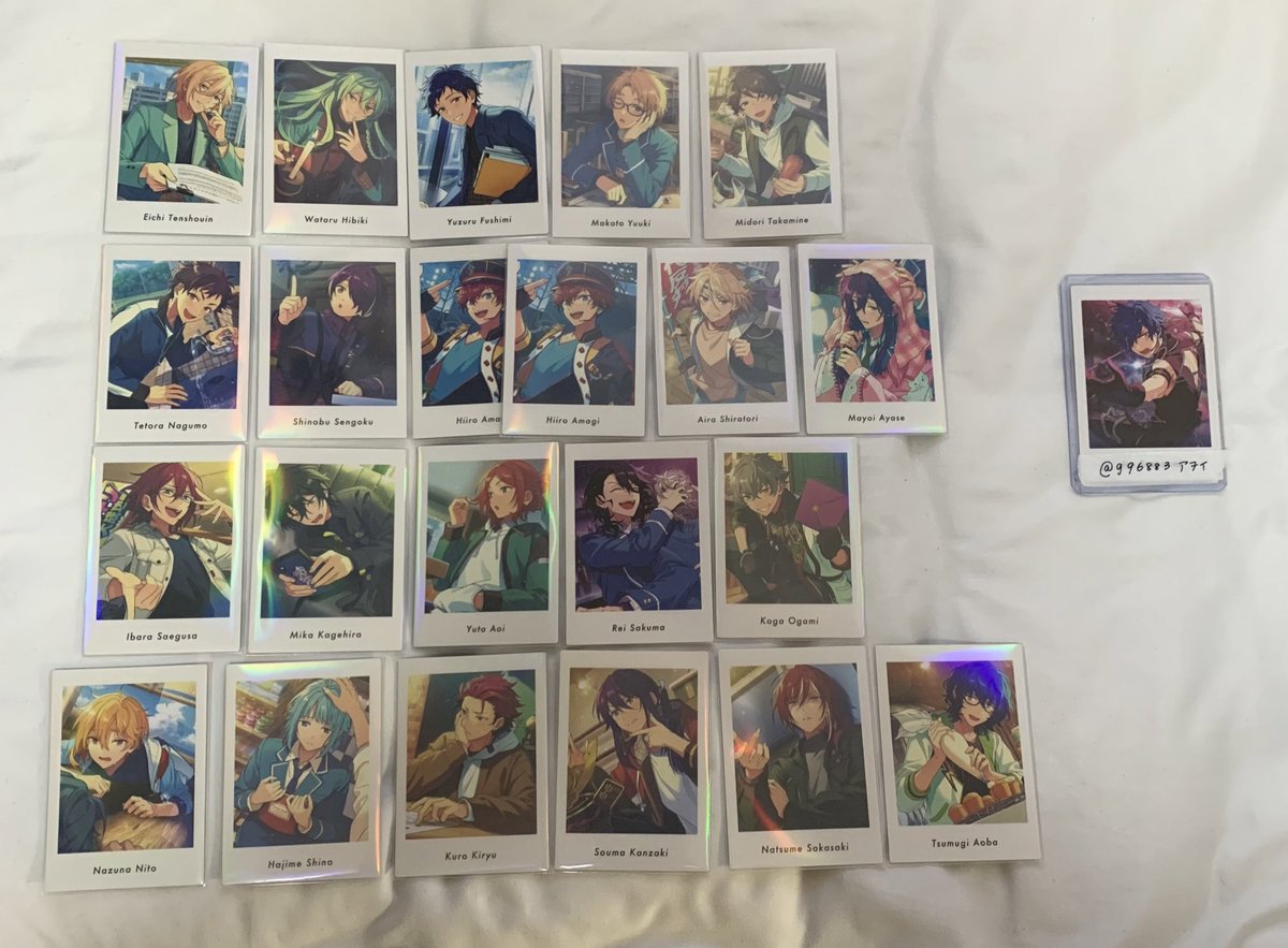 g96883's tweet photo. 【交換】あんスタ ぱしゃっつ Vol.5 Action Private

【求】APジュン＞AP日和＞＞異種交換
【譲】画像参照

オーロラスリーブ使用のため1部反射しています🙇🏻‍♀️
○郵送希望
○検索からお気軽にお声掛けください🍀 https://t.co/bT8nK996Vw