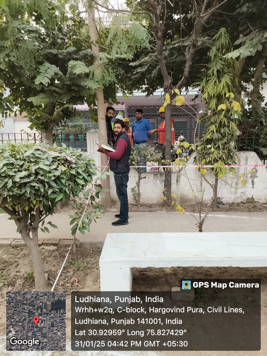 LudhianaSWSP's tweet image. Layout marking for the construction of an OHSR tank at Civil City Park was successfully completed. The PIU team addressed community concerns, ensuring park&apos;s redevelopment &amp;amp; project&apos;s other benefits.  #WaterConservation #LudhianaCity #WorldBankProject @mcldhofficial
@CMOPbIndia
