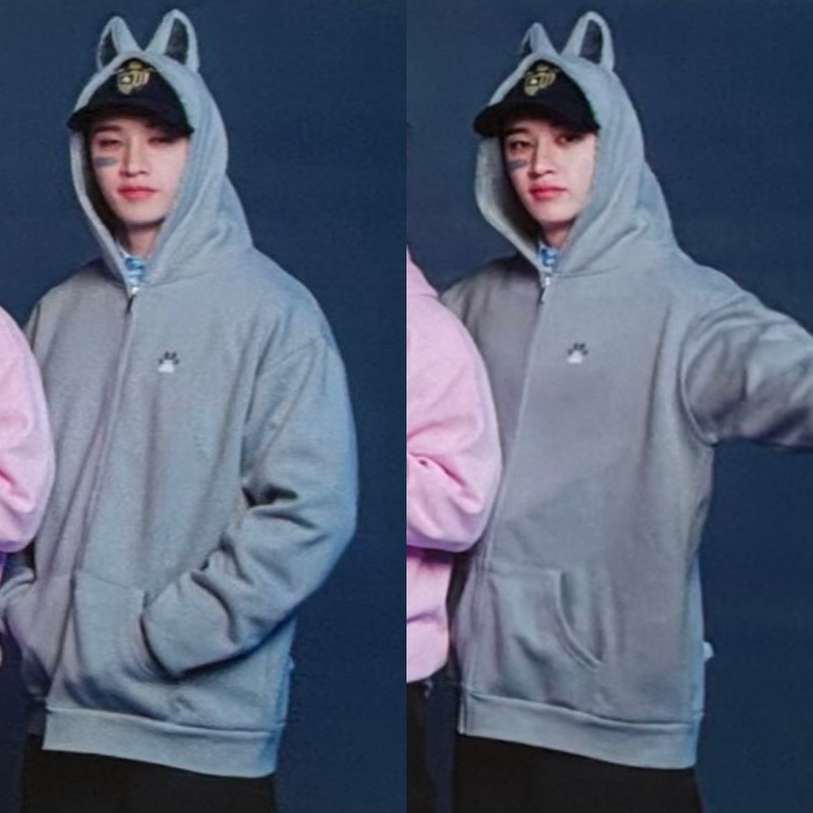 bangchanmedia's tweet image. wolfchan hoodie?!?!?!