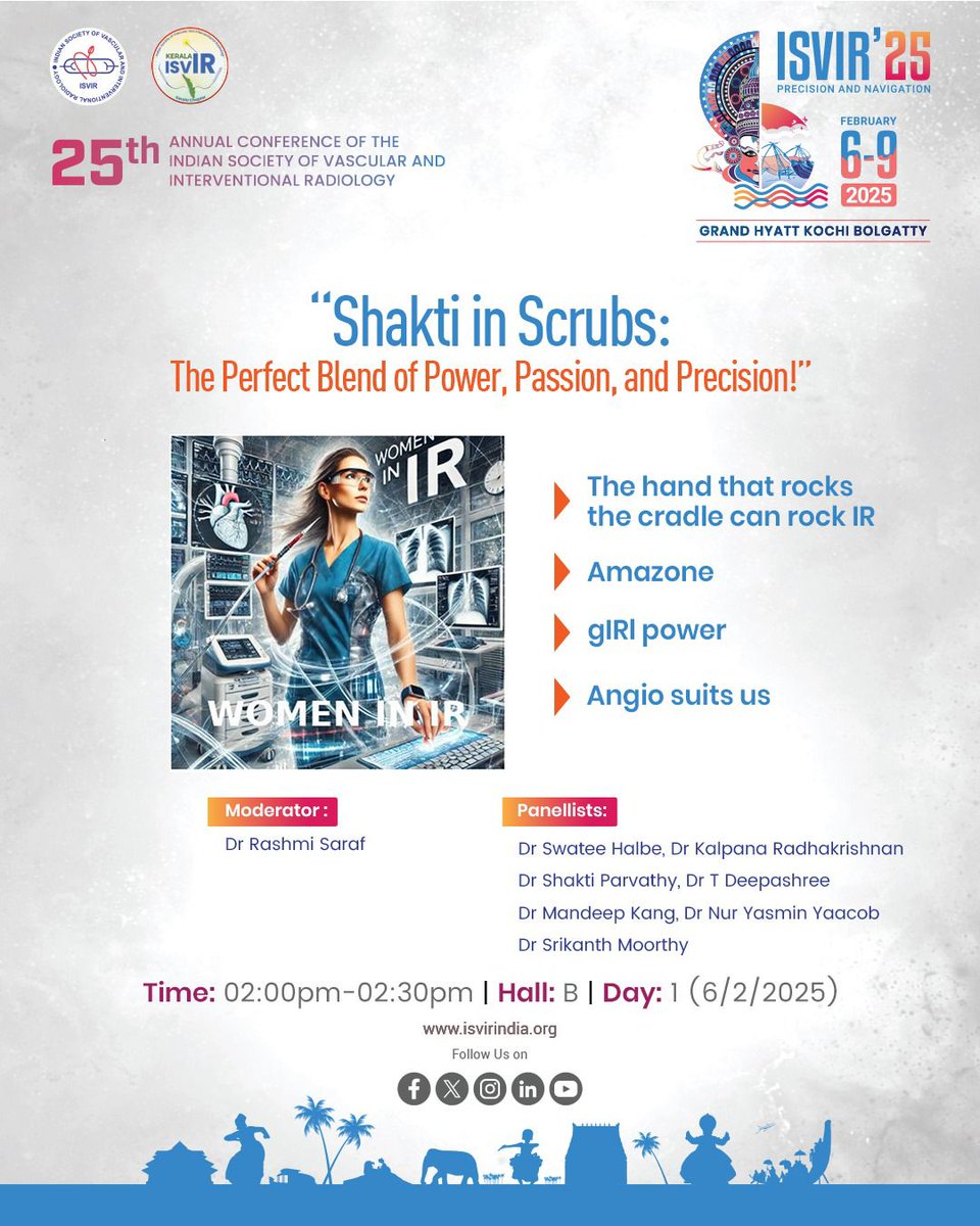 Women in IR are changing the game.
Be part of the movement at ISVIR 25 and see how women are reshaping Interventional Radiology.
Visit our website to know more :  isvirindia.org/ISVIR2025

#ISVIR25 #WomenInIR #IRGameChanger