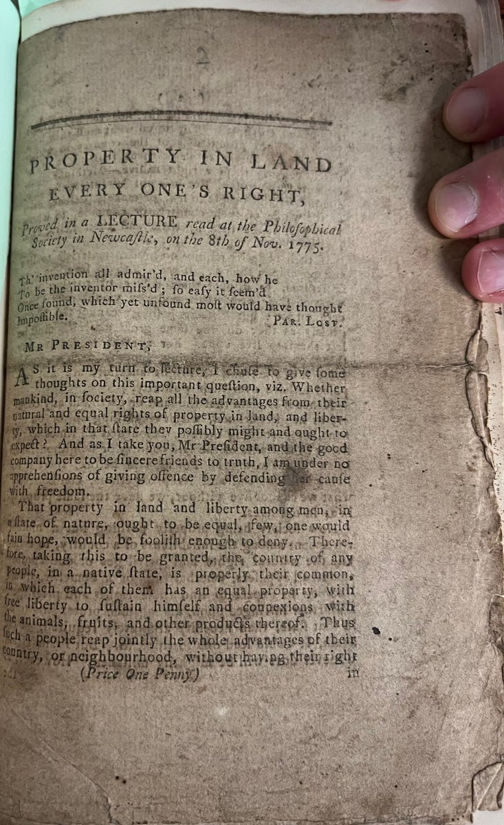 This month’s blogpost claims that Thomas Spence’s methods of disseminating political information are still being used today. rachelhammersley.com/new-blog/2025/…