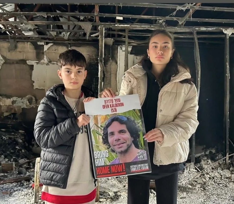 “I don’t want to die in the tunnels” 

— those were Ofer Calderon’s last words to his daughter, Sahar, when she returned from captivity.

After 484 days, Ofer didn’t die in the tunnels. He survived, and now, for the first time in 484 days, he’s holding his children in his arms.