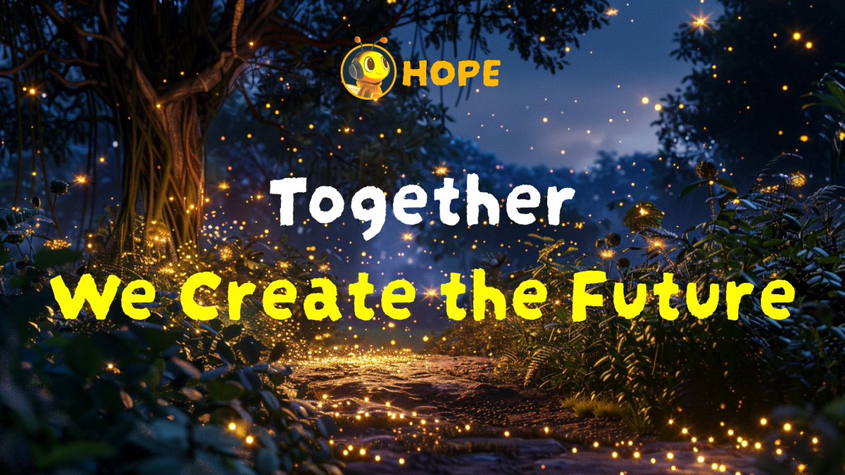 Hope_Dao's tweet photo. 🔥 Legends don’t wait—they create. ⚡️
🚀 The $HOPE community is unstoppable, shining brighter every day.
🌟 Join us in making history!
#FirefliesUnite #GameChanger https://t.co/v7ciqoOKS9