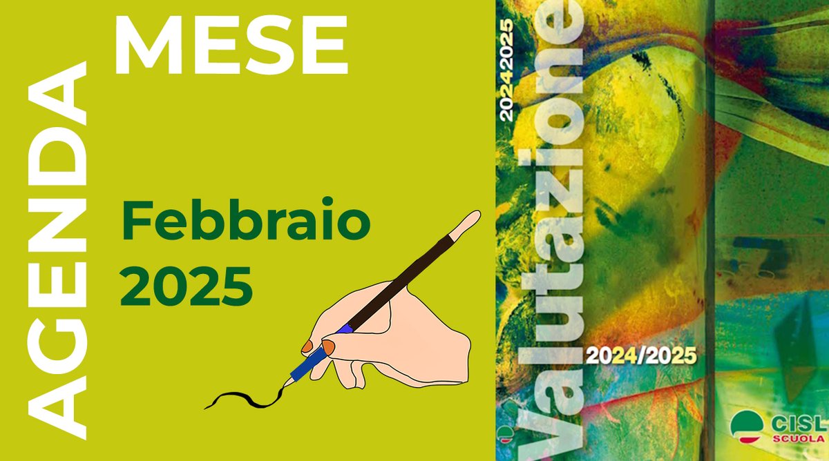🟩📰L'urgenza del rinnovo contrattuale e le tante forme della #valutazione nel mensile di febbraio dell'Agenda CISL Scuola 2024/25. Articoli di <a href="/IvanaBarbacci/">Ivana Barbacci</a> , Luca Santo, Reginaldo Palermo, Giacomo Allegrucci 👉tiny.cc/gag8001 <a href="/CislNazionale/">CISL Nazionale</a> <a href="/MIsocialTW/">Ministero dell’Istruzione e del Merito</a> <a href="/TecnicaScuola/">Tecnica della Scuola</a>