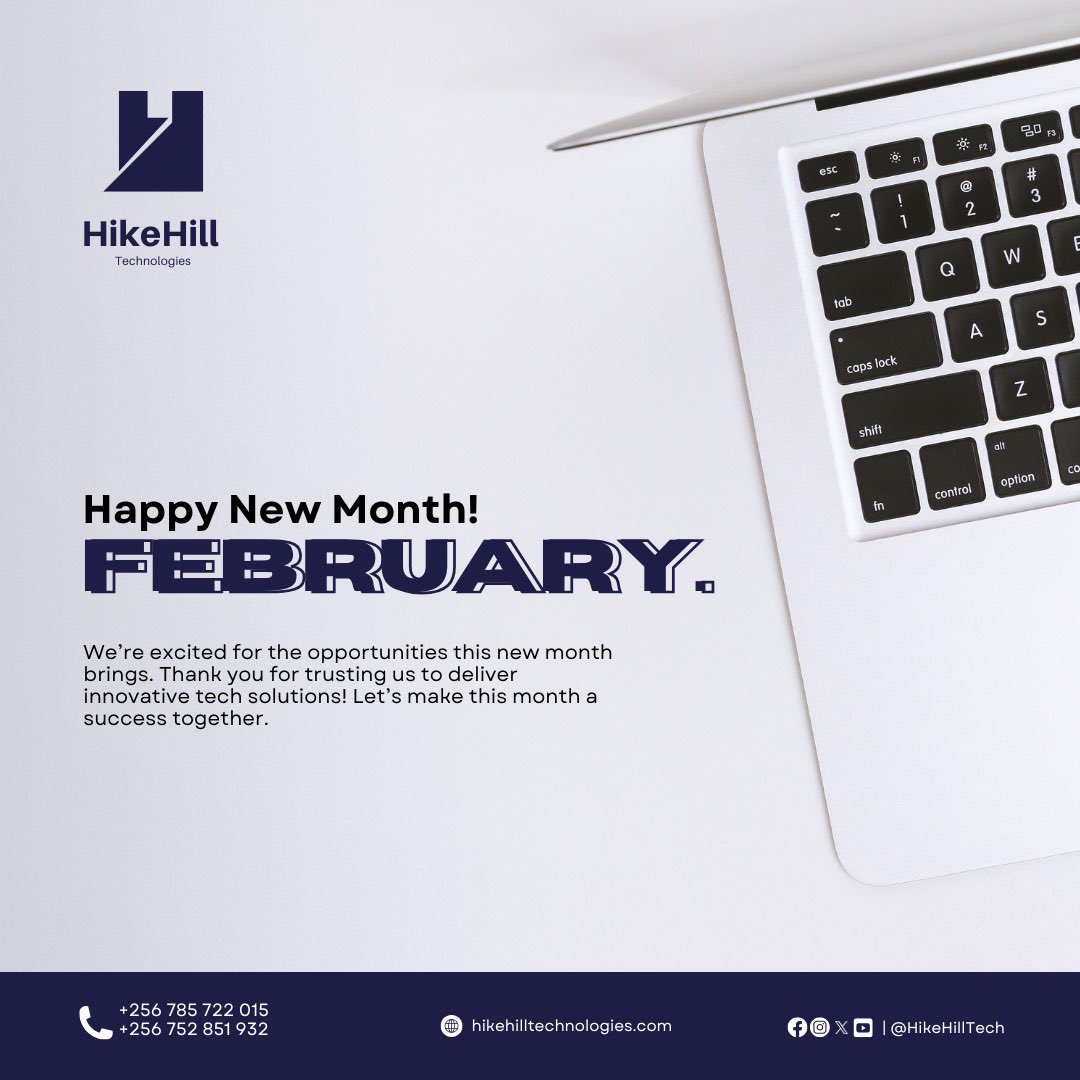 HikeHillTech's tweet image. Happy New Month!
February is here! Let’s innovate and grow together.
#HappyNewMonth #February #digitaltransforamtion #Innovation