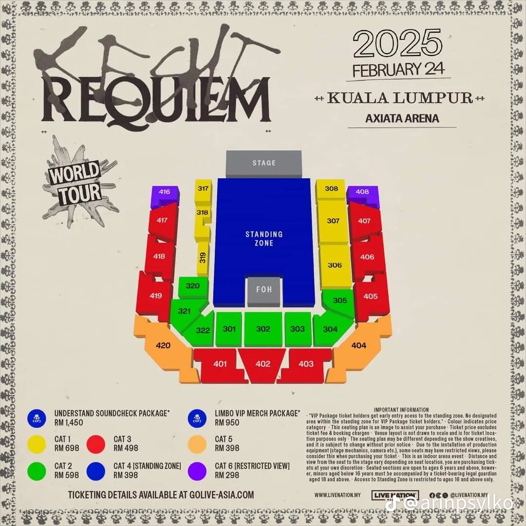 oreobunny0's tweet photo. WTS KESHI REQUIEM IN KL

24/2/25 , Axiata Arena
1 standing zone (rm418)
lowering it to rm350 (negotiable) 

dm me for more details and proof. https://t.co/OqLo0GUj1A