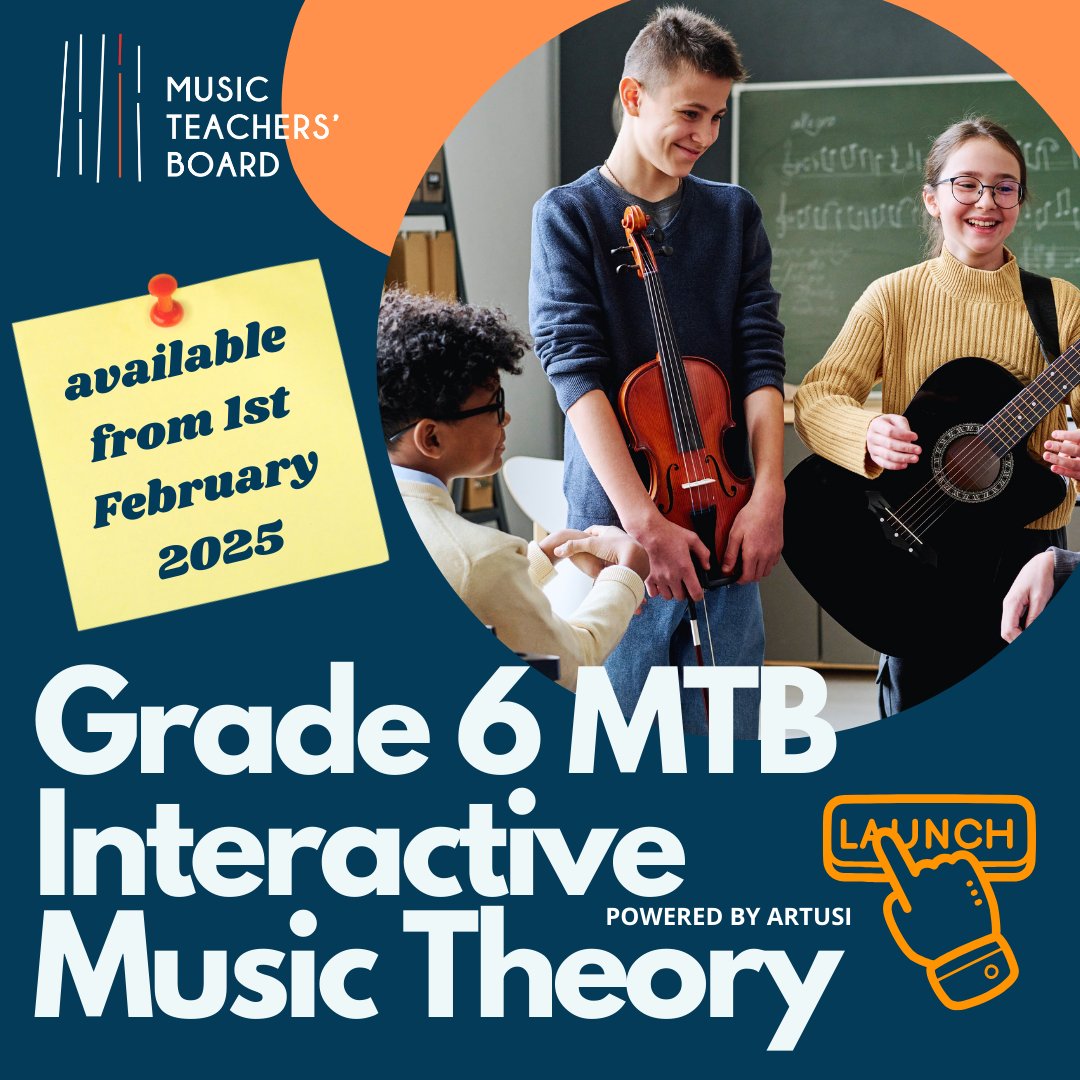 🎉 Big News! Our Grade 6 Interactive Music Theory Course is live starting today, February 1st! 🎶 Dive in and sharpen your music theory skills! 🏆 The course and practice are available now, and the exam on March 1st! Super excited 🤩

mtbexams.com/make-an-entry-…