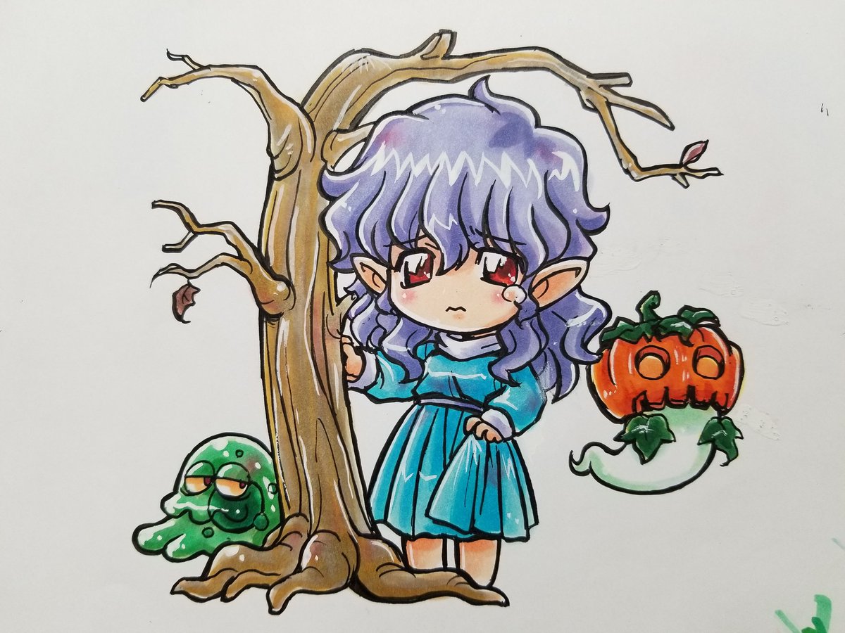 「#甲竜伝説ヴィルガスト よりバンシーさんコピック塗り同人絵リサイクル 」|ここまひ（赤い靴CLUB)のイラスト