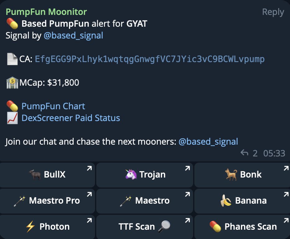 BasedSignal's tweet photo. @frankie_lapenna Our bot triggered it at 30k mcap 🫡 https://t.co/qJc6PjDCM0