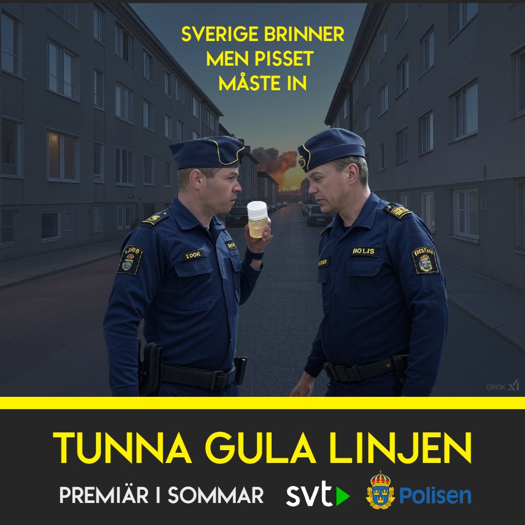 CannabisSE's tweet photo. Missa inte Tunna gula linjen i sommar!
#knarktwitter i samarbete med @Polisen_Sverige  &amp; @svt 😘 https://t.co/pOYQyiEeca