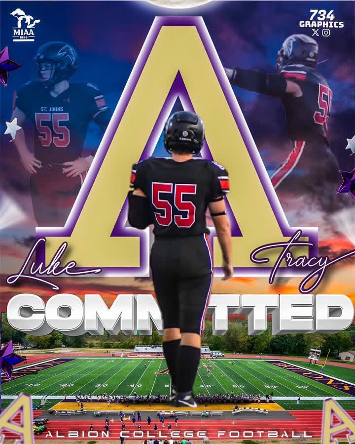 Luke Tracy (@luke_tracy0721) on Twitter photo Excited to say Monday I officially committed to Albion College! Thank you to everyone who poured into me! <a href="/Rundle_Albion/">Travis Rundle</a> <a href="/AlbionFootball/">Albion Football</a> <a href="/CoachAndrewO/">Andrew O'Hara</a> #GoBrits #PPP (P.S. insta saw it first) Excited to say Monday I officially committed to Albion College! Thank you to everyone who poured into me! <a href="/Rundle_Albion/">Travis Rundle</a> <a href="/AlbionFootball/">Albion Football</a> <a href="/CoachAndrewO/">Andrew O'Hara</a> #GoBrits #PPP (P.S. insta saw it first)