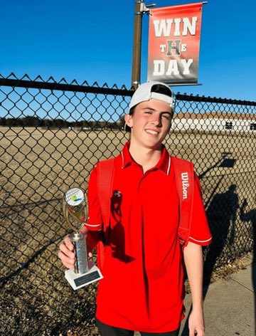Varsity taking home the hardware at the Rockwall Frozen Ball Tournament!! 

Champions - singles Emery and mixed Naomi and Ryder. 
Consolation singles champion Mia
3rd place boys dubs - Liam and Gui