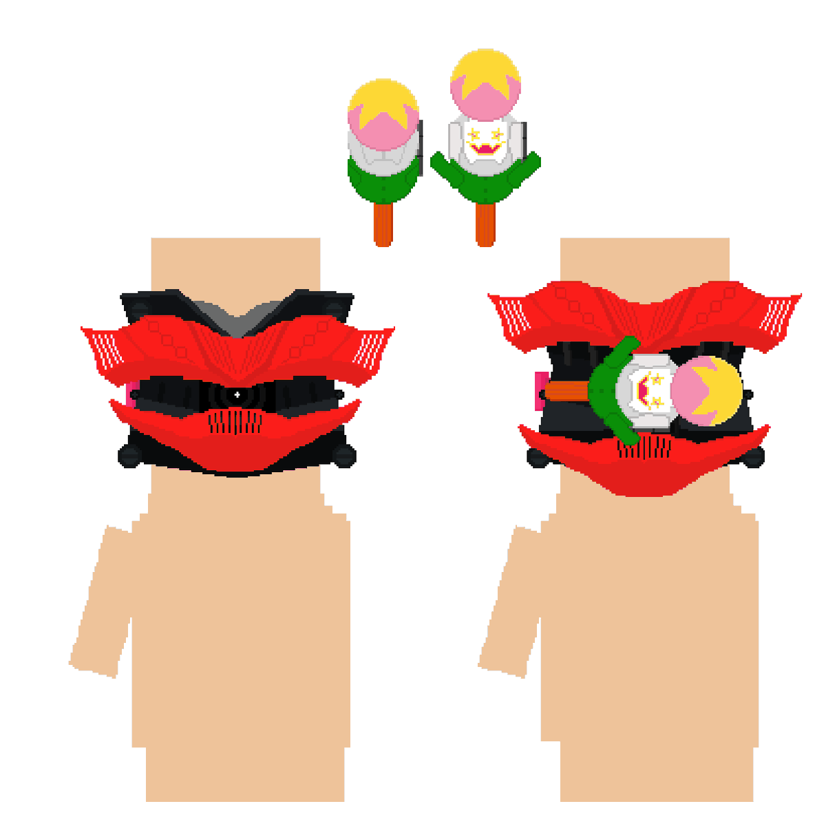 MidSpect's tweet photo. What's up TokuTwt, I've come to make another announcement 🤭

We, Los Gooyasa Hermanos are once again responsible for the creation of another fake leak. The Kamen Rider Veta (Sachika Rider) sketches and changer leaks were all from us. Sorry to those who thought it was real 😭👄 https://t.co/dXTpBcZGgQ