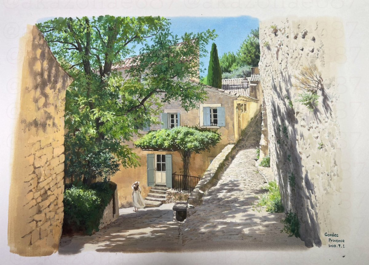 akazonae687's tweet image. プロバンスゴルド城の小道🏰
Château de Gordes .2024.7.1