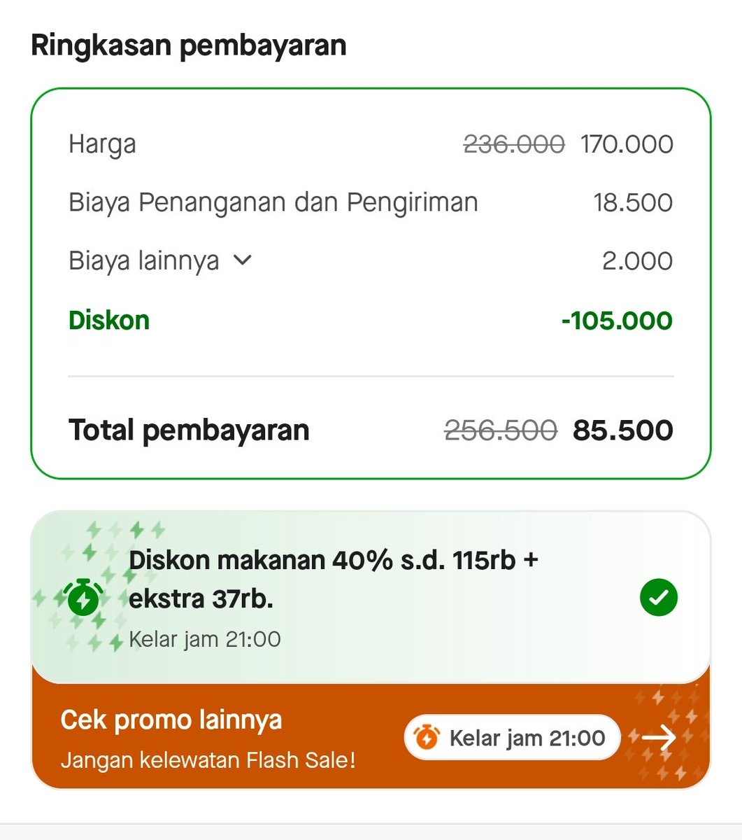 xkode06's tweet image. Cek Gofood kalian
Siapa tau dapat diskon gede juga.

Khusus Resto gede kya Cfc, Haus, Tomoro, dll