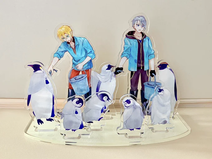 可愛く作ってもらいました〜!ペンギンジオラマ!イベント持って行きます!