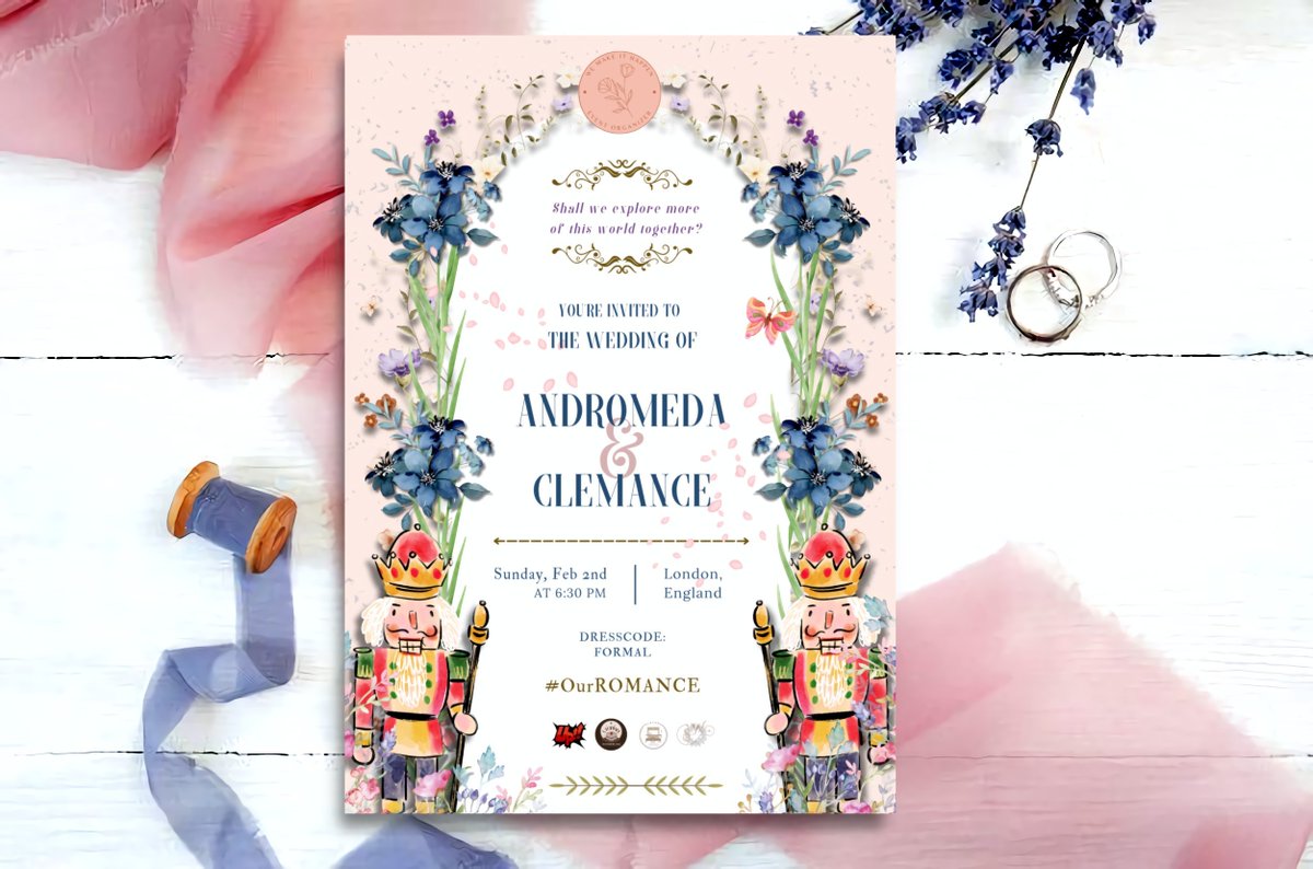 WEMAKElTHAPPEN's tweet image. ⠀
⠀⠀⠀𝐑𝐎𝐌𝐄 𝐀𝐍𝐃 𝐂𝐋𝐄𝐌𝐀𝐍𝐂𝐄'𝐬 𝐖𝐄𝐃𝐃𝐈𝐍𝐆
⠀⠀⠀𝐂𝐄𝐑𝐄𝐌𝐎𝐍𝐘 ── Step into a world of
⠀⠀⠀wonder⠀and⠀love. #OurROMANCE.
⠀⠀⠀♡.⠀⠀FEBRUARY⠀⠀2nd,⠀⠀2025⠀⠀.ᐟ
⠀