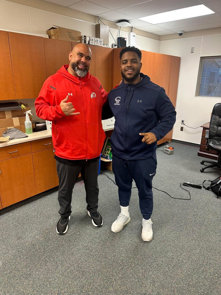 Big thank you to Coach Powell with the University of Utah for coming out to see our boys!