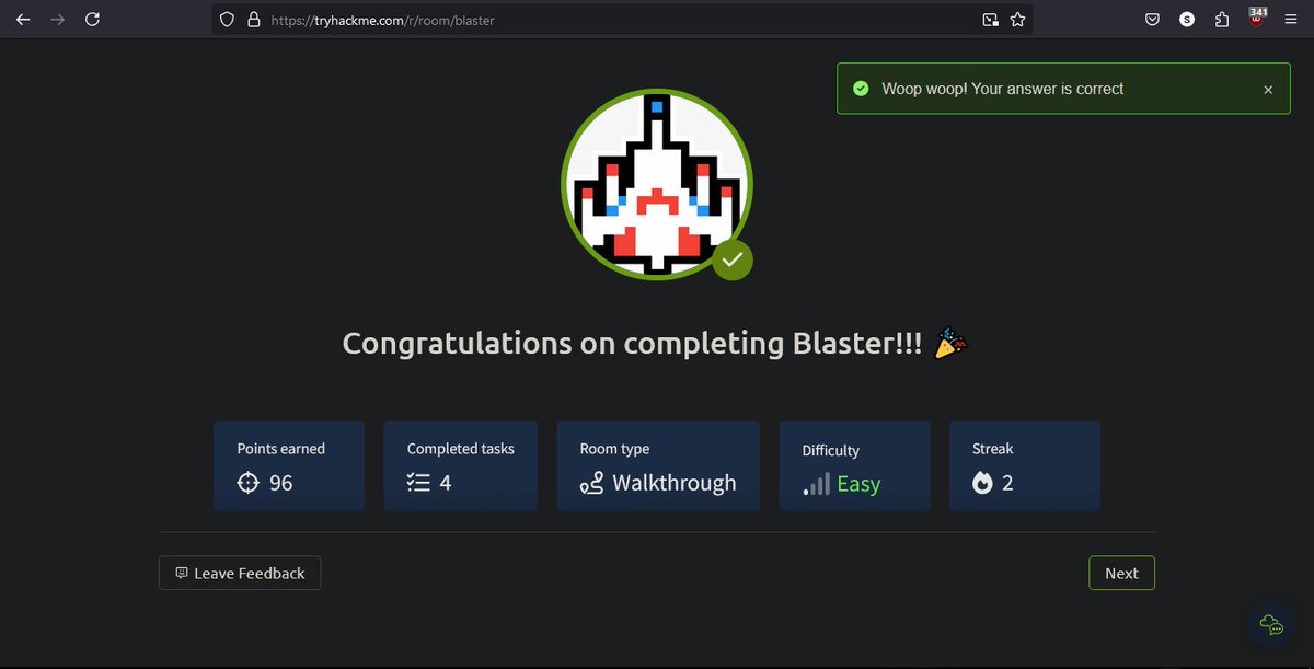sany4sec's tweet photo. 🚀 Just completed TryHackMe "Blaster"! 🎯

Used CVE-2019-1388 to bypass UAC and gain an Administrator shell! A solid lesson in Windows privilege escalation. 🔥

#CyberSecurity #TryHackMe #PrivilegeEscalation #WindowsSecurity #RedTeam https://t.co/goaFUmt7bt