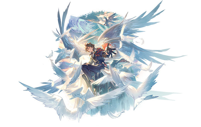 granblue_en's tweet photo. Sandalphon's Orison CD goes on sale February 26th, with a new outfit and two new voiced stickers included along with the song, which was previously previewed at Granblue Fantasy Fes during the 3D character live concert. https://t.co/yLM7GhugzC