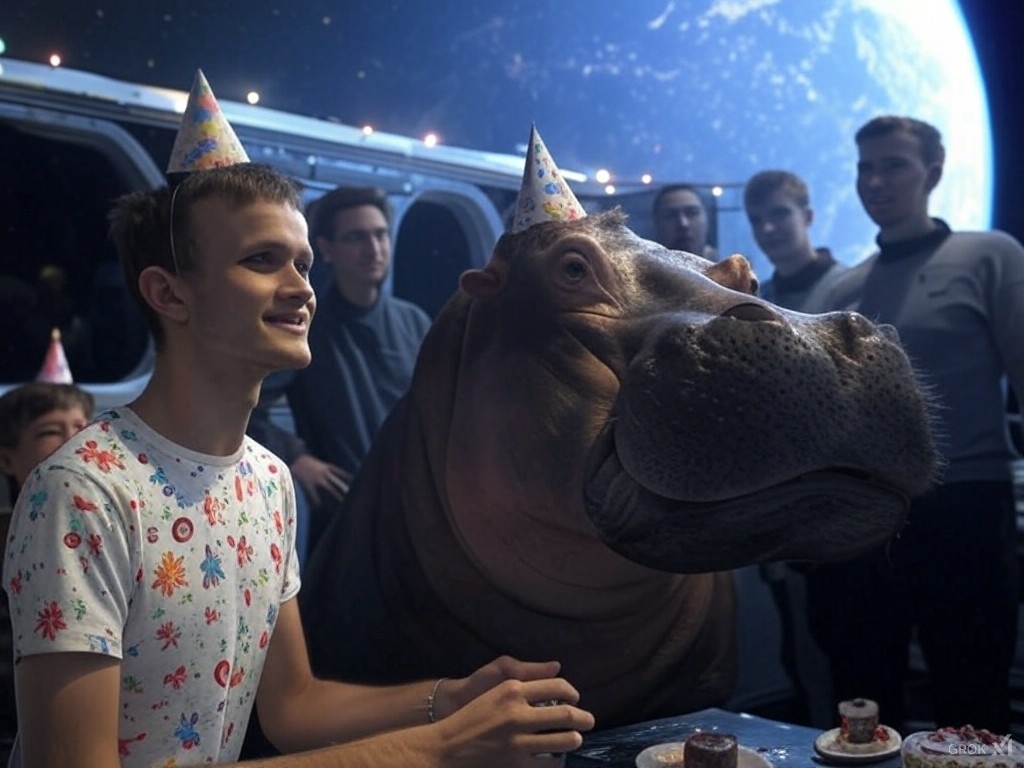 HBD vibes to Ethereum co-founder &amp; Moo Deng’s adoptive dad, <a href="/VitalikButerin/">vitalik.eth</a>  $ETH

Let's Keep building  Ξverything , sir 🫡