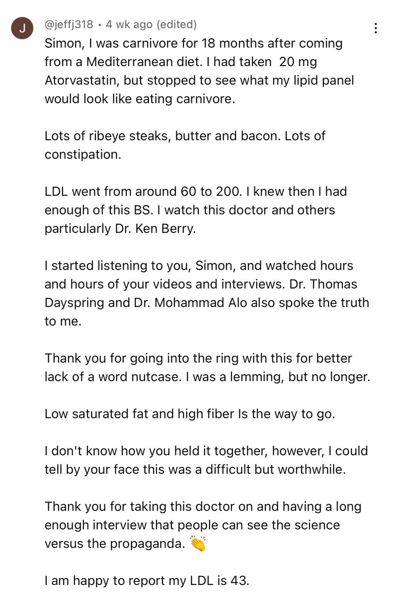 In the end… EVIDENCE > STORIES

It would be unwise, and a big risk, to ignore a robust body of evidence on ApoB containing lipoproteins and heart disease. 

We are all genetically predisposed to heart disease. We always have been. We just live long enough today to see it.