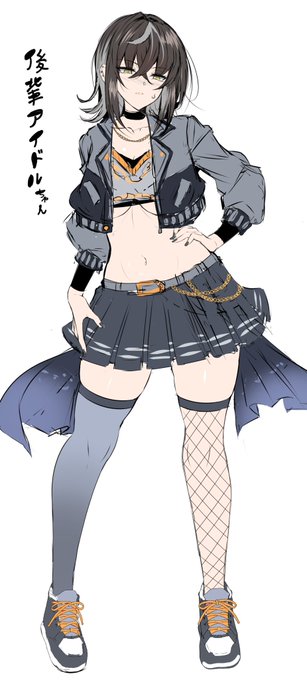 太ももむちむちアイドルキャラデザ。 