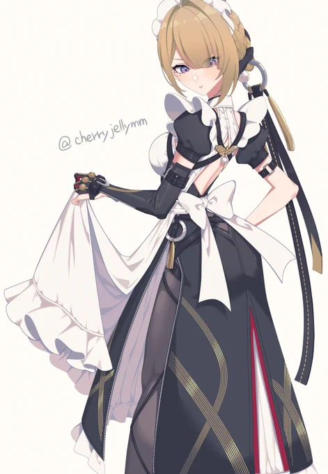 ゼンゼロ・イヴリンにメイド服着せてみてる 