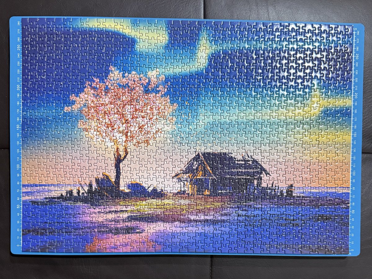 senotonin's tweet photo. 1000 pcs 42x30 cm ~16 hrs

wanted to solve it faster but the dark sky pieces were a pain in the ass https://t.co/3vH5pvUxUW