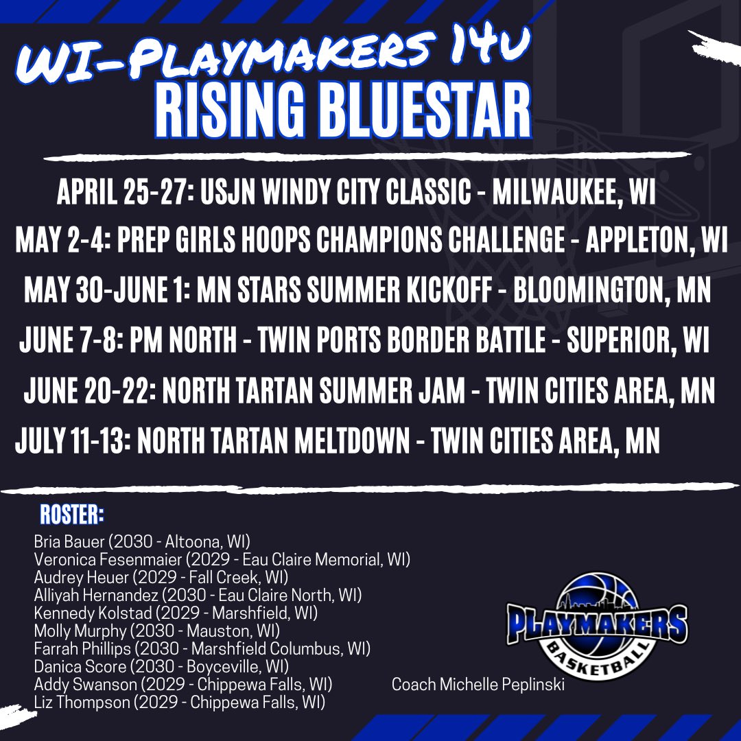 WI Playmakers 14u Rising Bluestar (@playmkrs14urb) on Twitter photo 