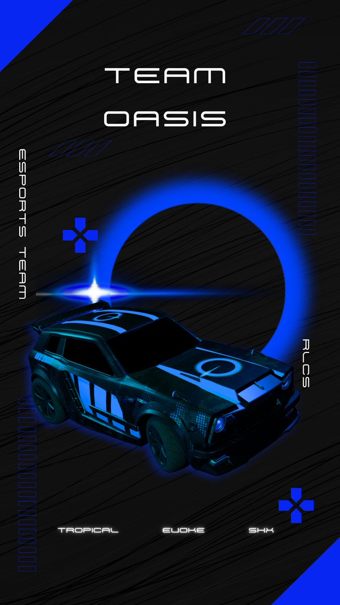 Announcing the Team Oasis Roster! #RLCS2025 
- Tropical
- Evoke
- Shx