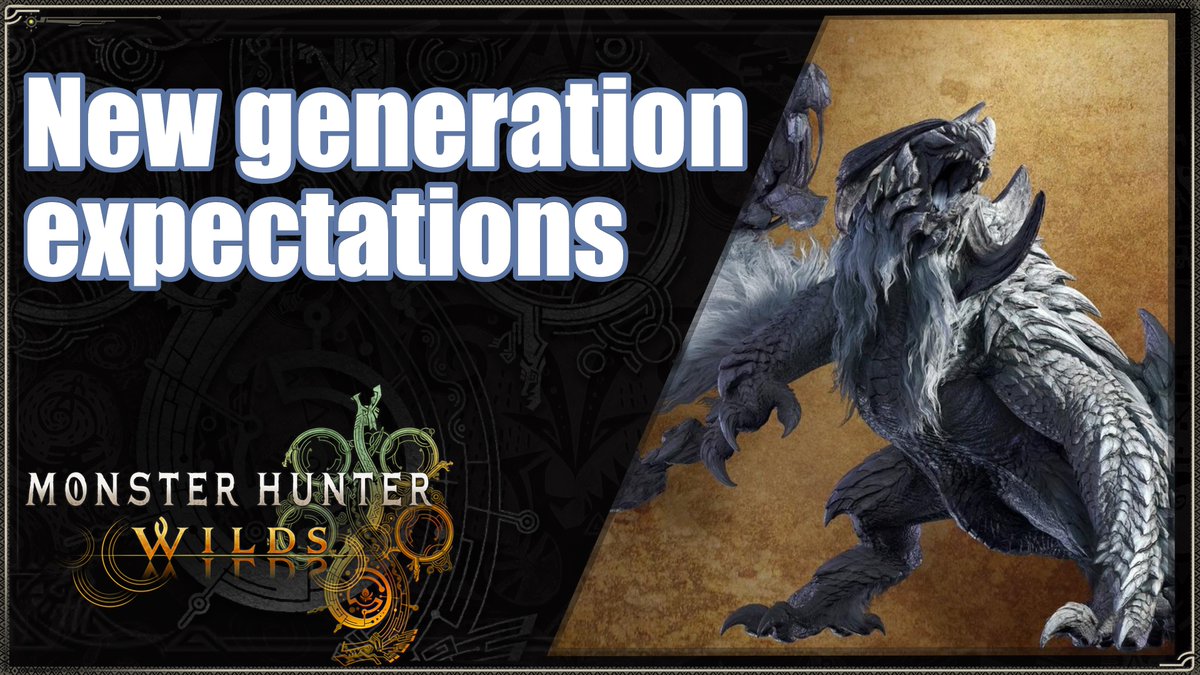 aevanko's tweet photo. New Vid - New genereration expectations https://t.co/9NqpdlJJUx Short video on what to expect if this is your first jump into a new generation for Monster Hunter. RT Welcome #MonsterHunterWilds #MHWilds https://t.co/CStacFmPan