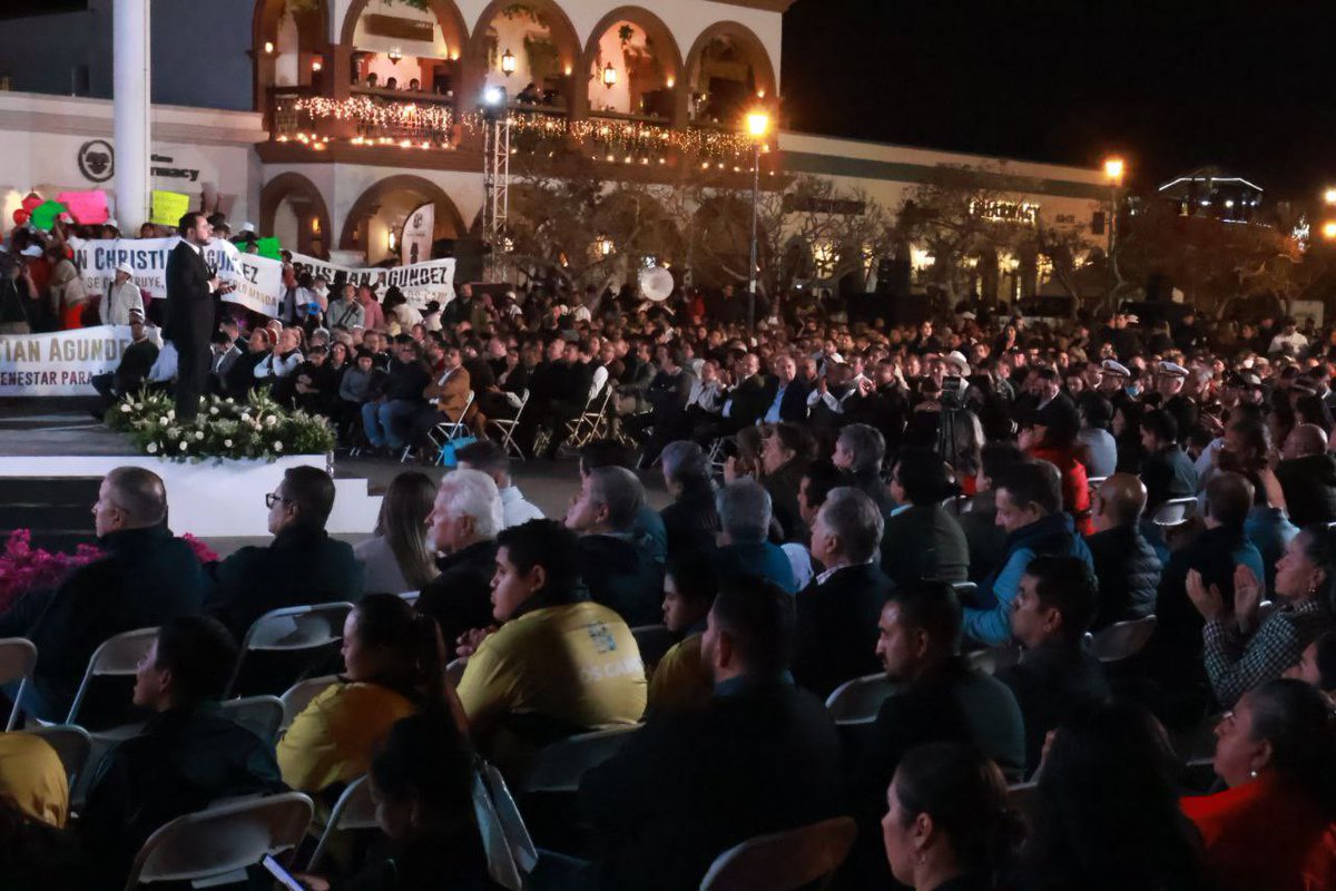 Felicito al presidente municipal de Los Cabos, Christian Agúndez, por su informe de labores tras sus primeros 100 días de gobierno.

¡Los Cabos nos une! Sigamos avanzando en la transformación para el bienestar de sus familias.