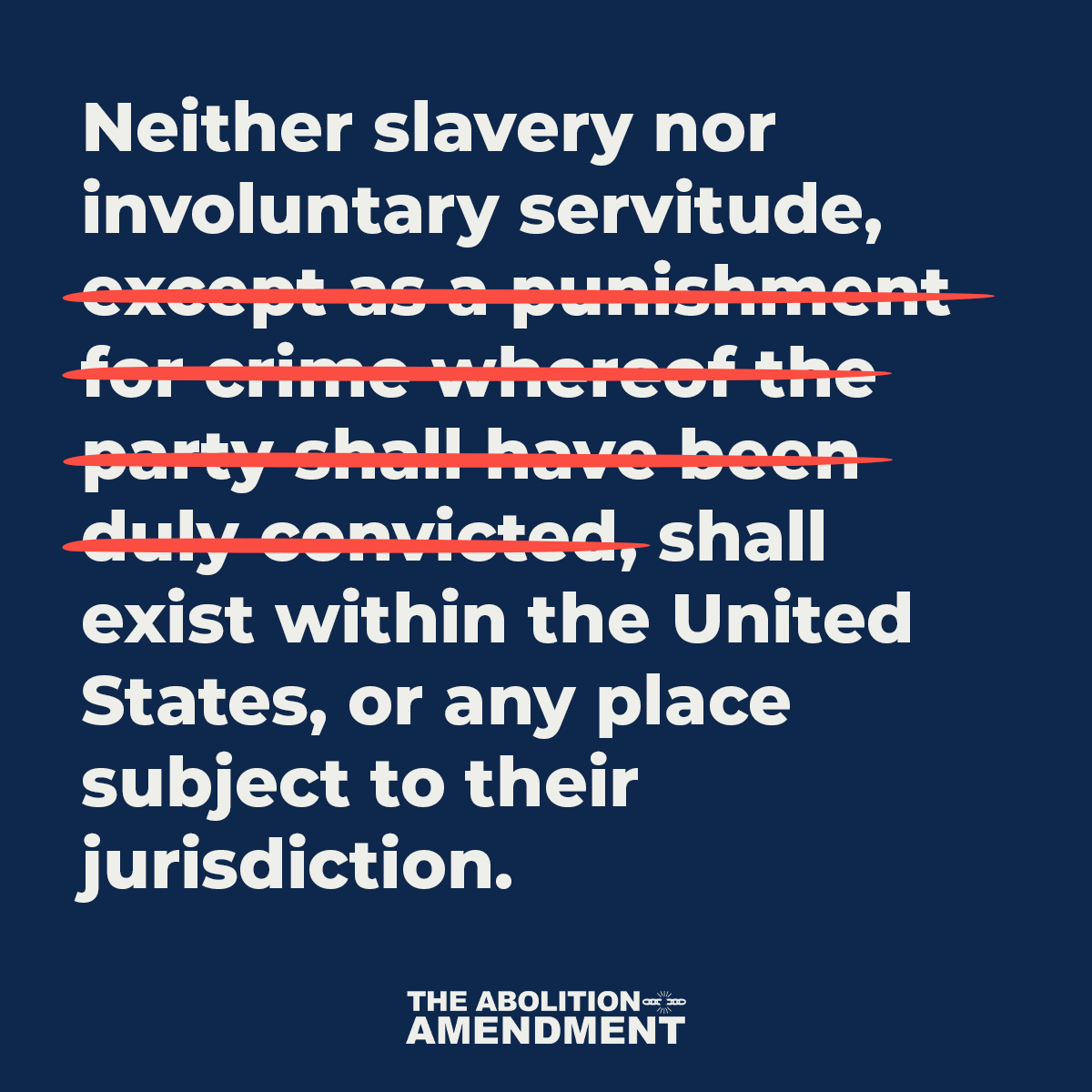 SenJeffMerkley's tweet photo. On this day in 1865, Congress passed the 13th Amendment to abolish slavery—except as “a punishment for crime.”
That slavery clause has haunted us since. We need to pass @RepNikema's and my Abolition Amendment and #EndTheException once and for all. https://t.co/mkvIWuNWpM