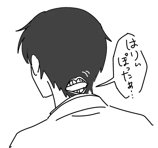 おまけ 昨晩のスペース聴きながら描いてた空上くん 