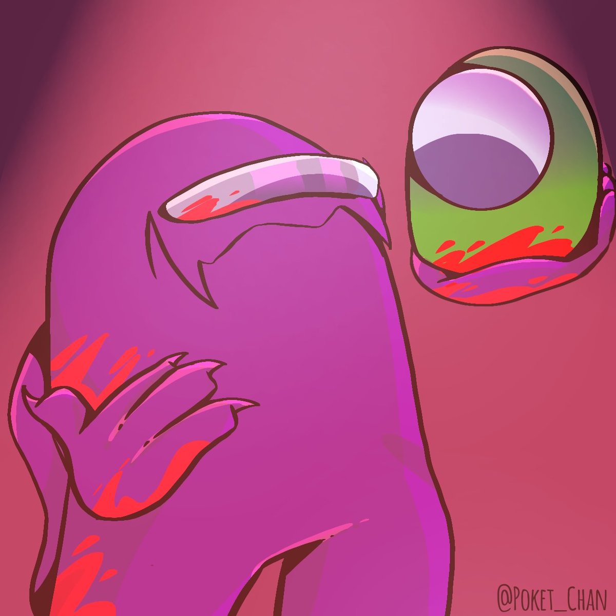 Poetic indigo "This is the true art of killing".
.
.
.
Last post of indigo and green 😔🙏
.
.
.
#AmongUs #AmongUs自己紹介カード #amongusart #amongusOC #rodamrixgreen #rodamrixart #rodamrix